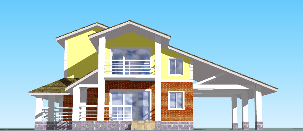 Визуализация здания жилого дома