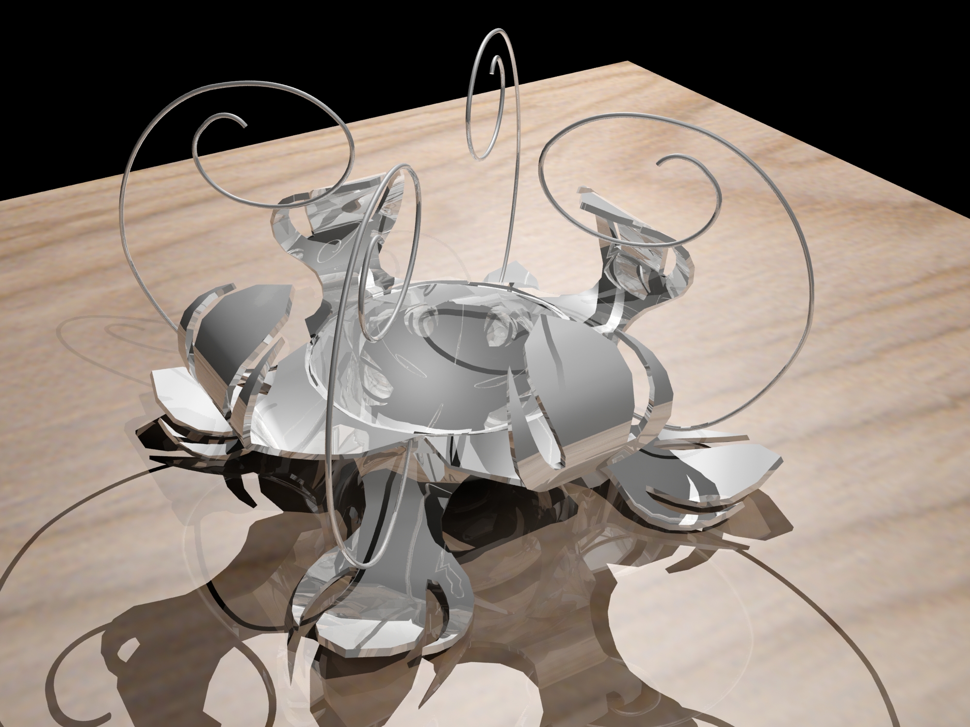 Металлический подсвечник