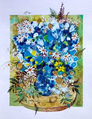 Август. бум.,акв.,гуашь