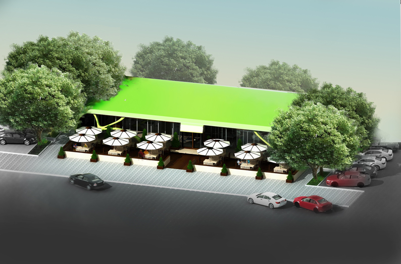 Дизайн-концепция ресторана "Зелёный Сад"