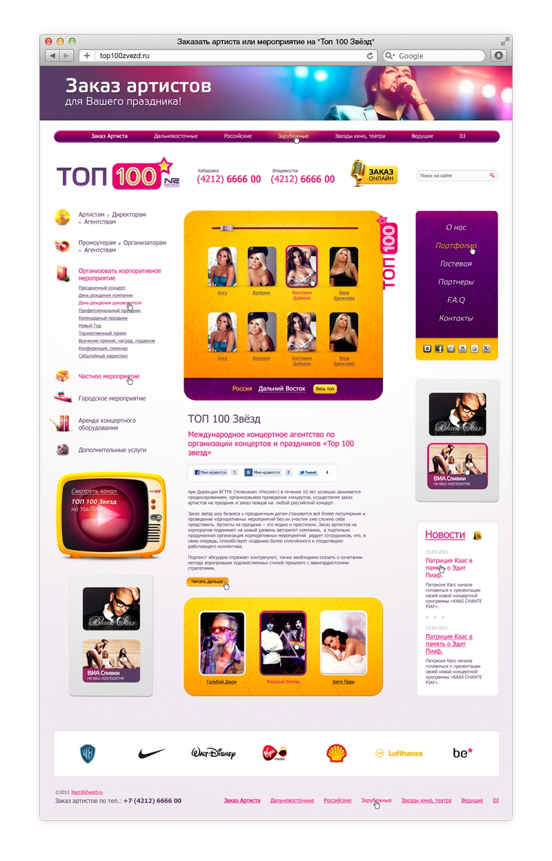 Топ 100 Звёзд