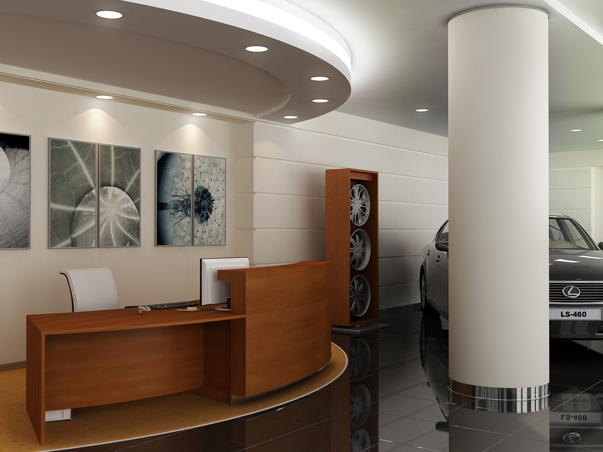 Интерьер салона "Lexus"
