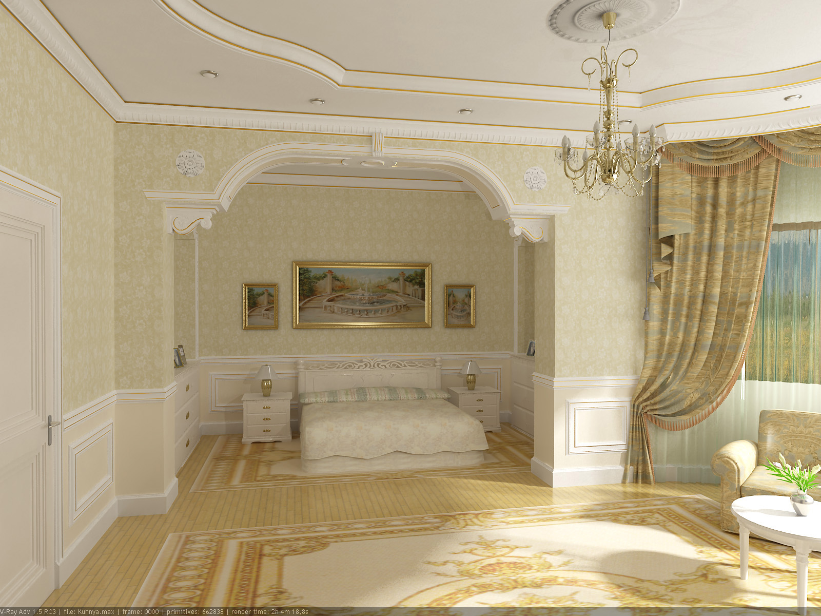 Спальня в классике