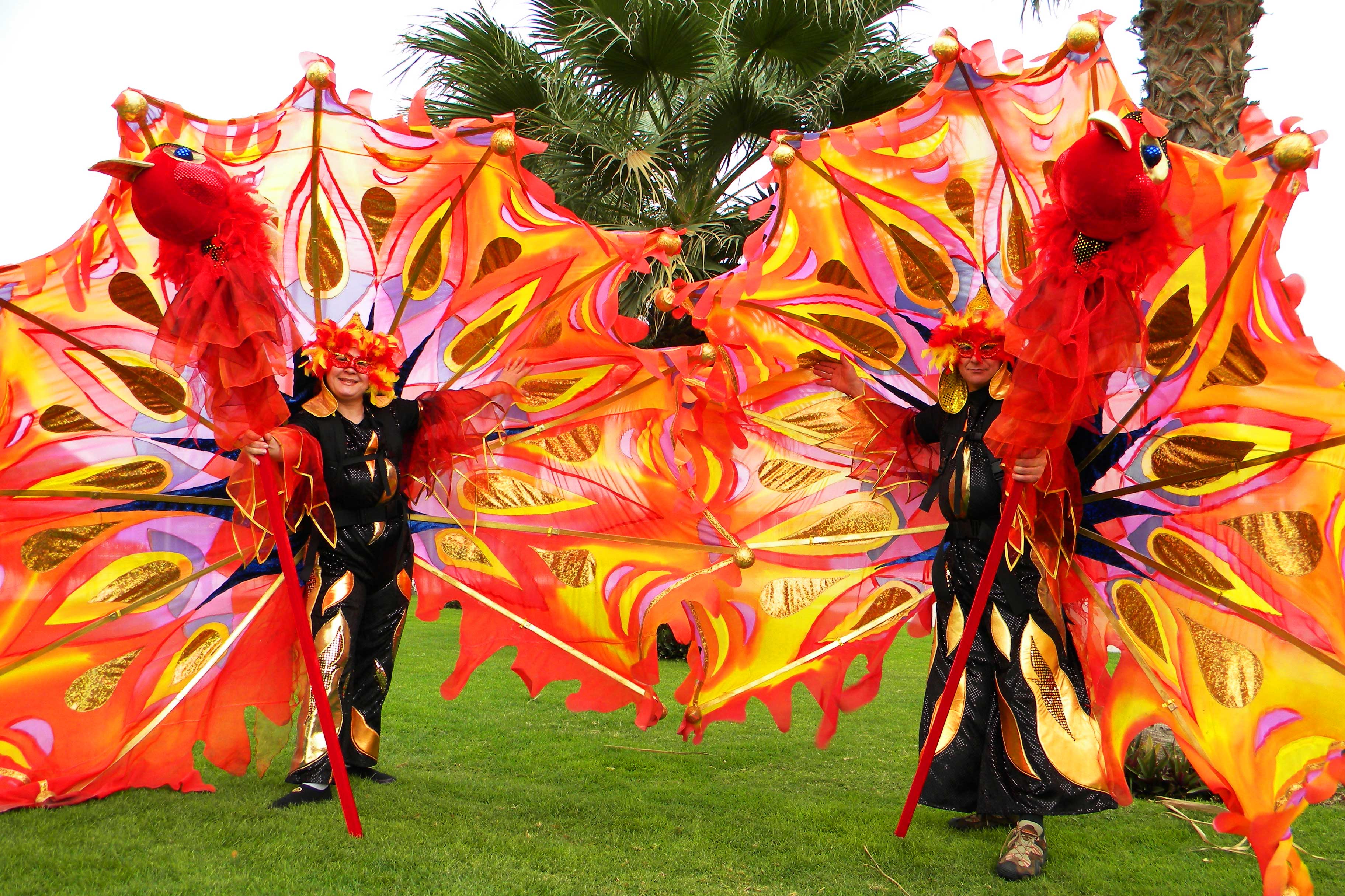 Карнавальные костюмы в технике батик (карнавал в Дубае)