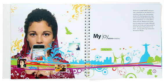 Буклет для социальной сети Badoo