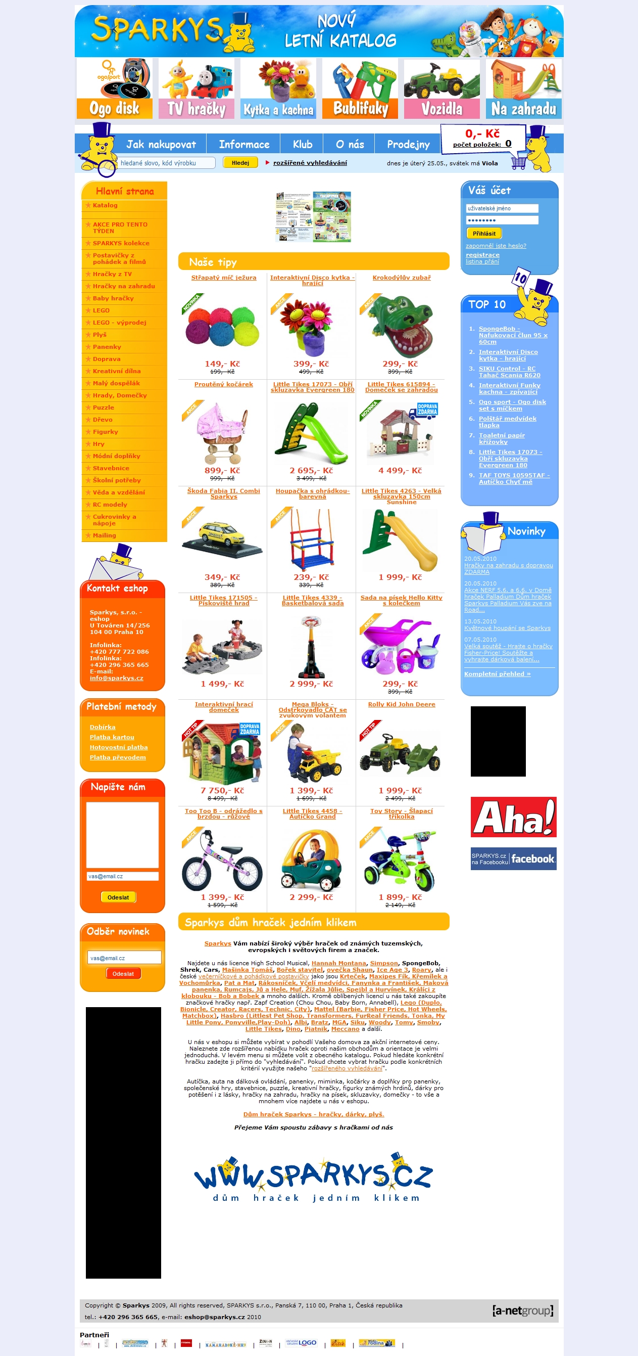 Sparkys.cz - dum hracek