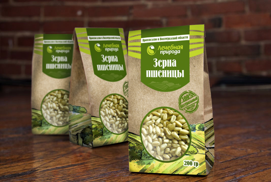 Упаковка из крафт-бумаги для продукции фермерского хозяйства