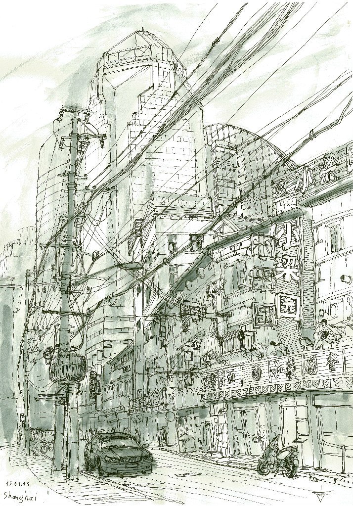 Улица в Шанхае