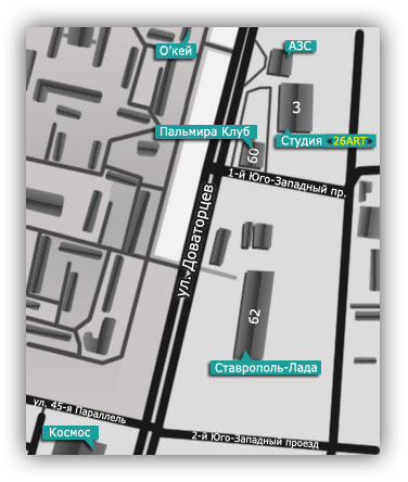 Карта для сайта "26art"