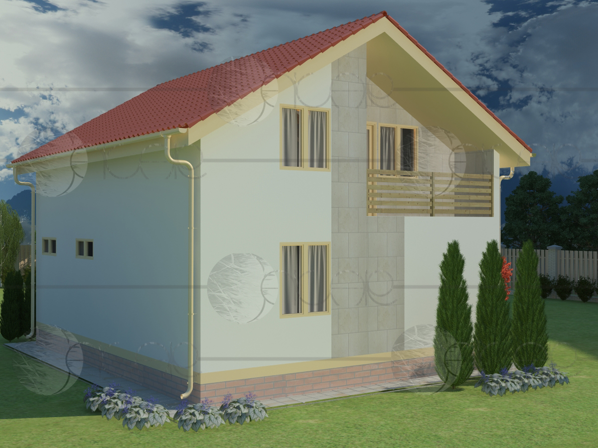 Визуализация коттеджа-1