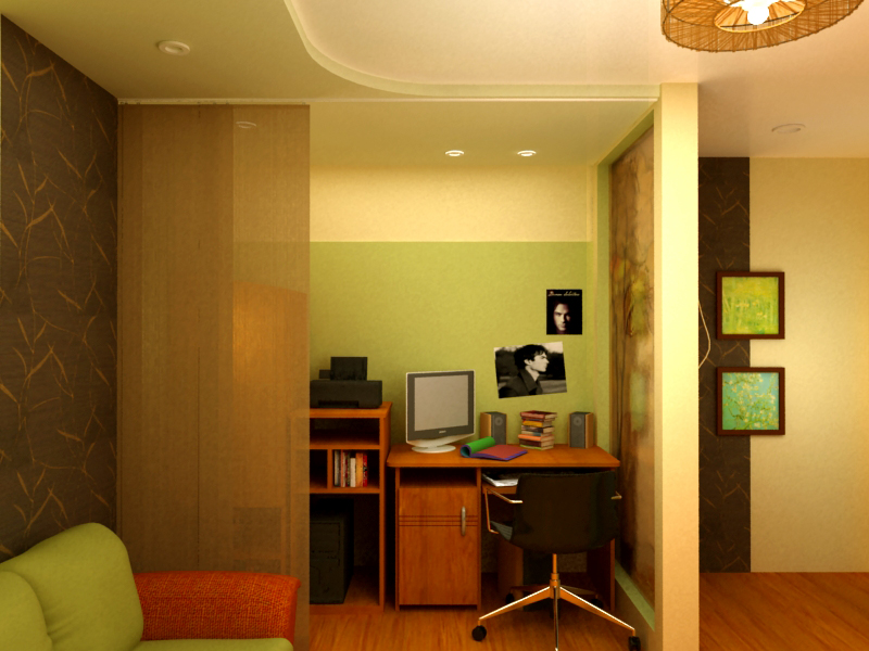 фрагмент дизайн проекта однокомнатной кваритры