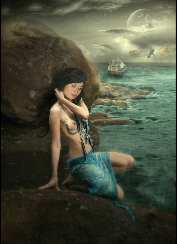 Колаж Русалка