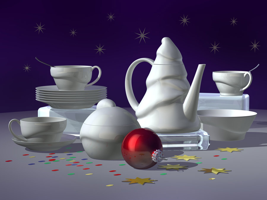 Новогодний сервиз.