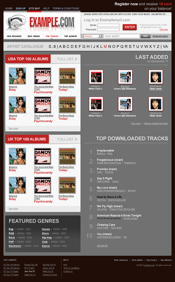 Магазин MP3-музыки (4)