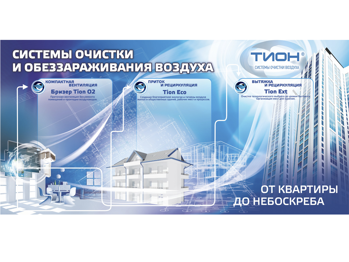 Компания "Тион" баннер на стенд