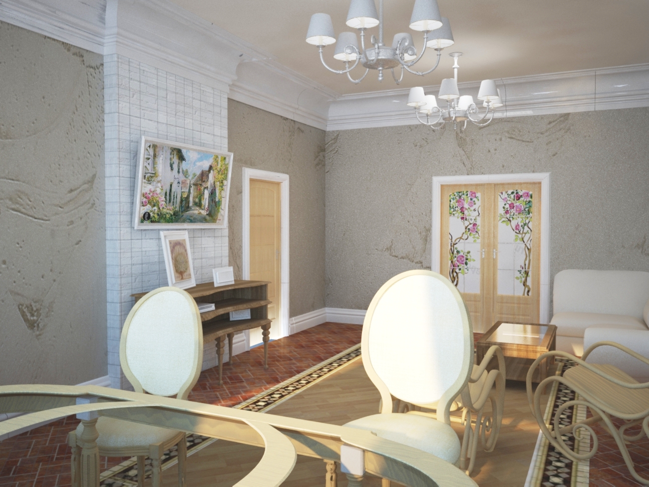 гостиная в стиле Прованс