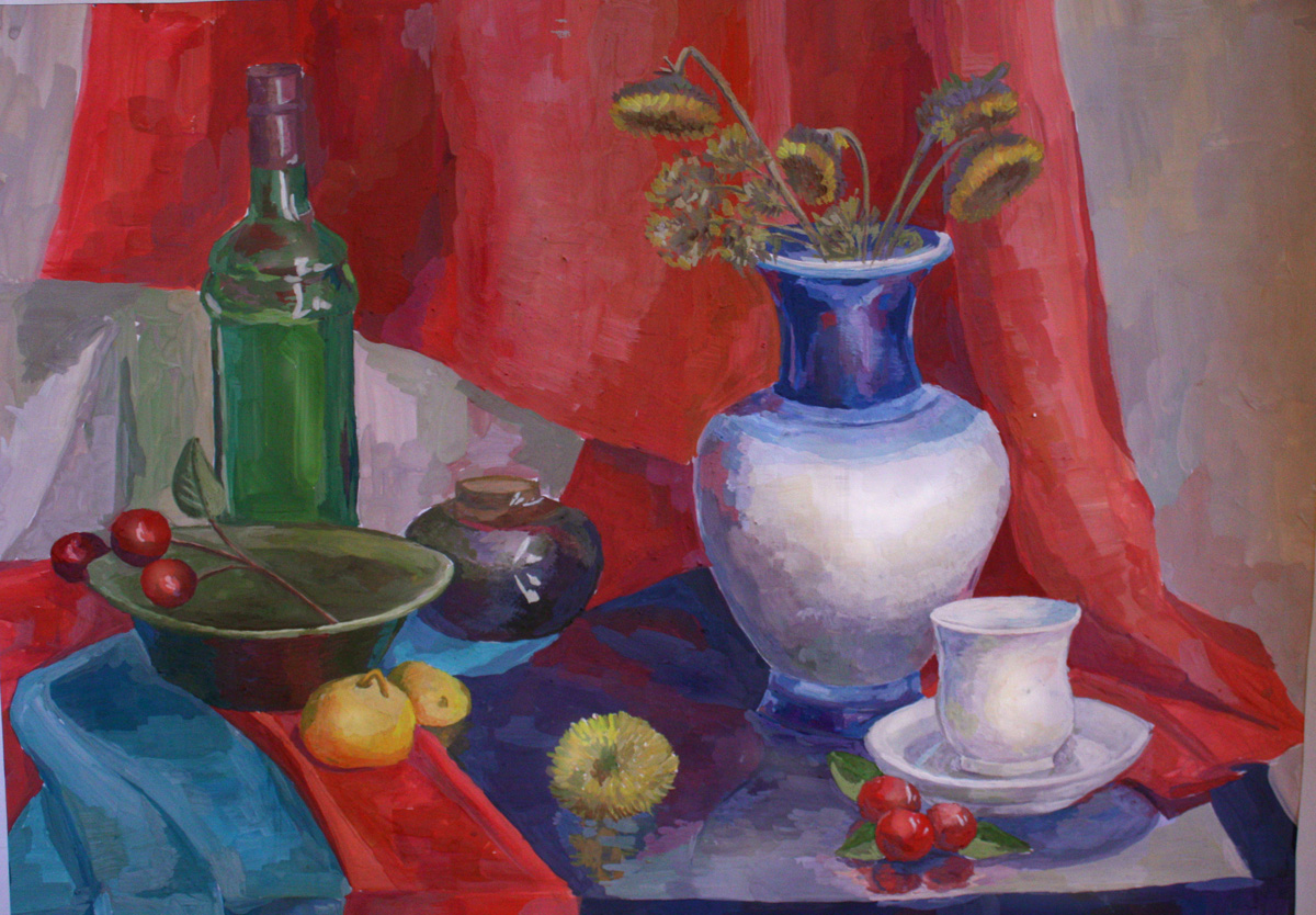 Натюрморт. Гуашь