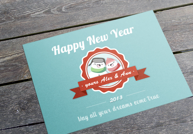 Новогодняя открытка