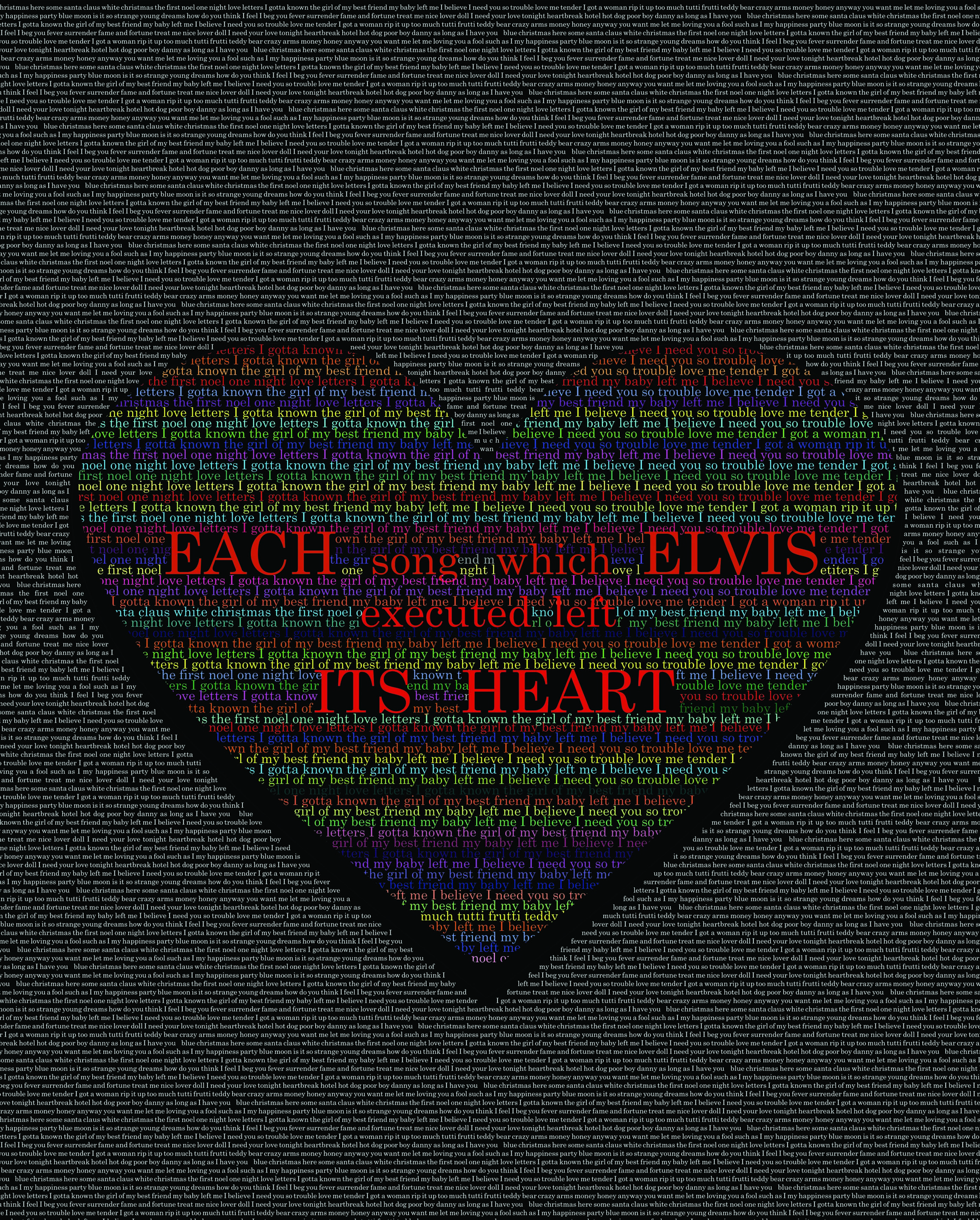 плакат на тему "Элвис"