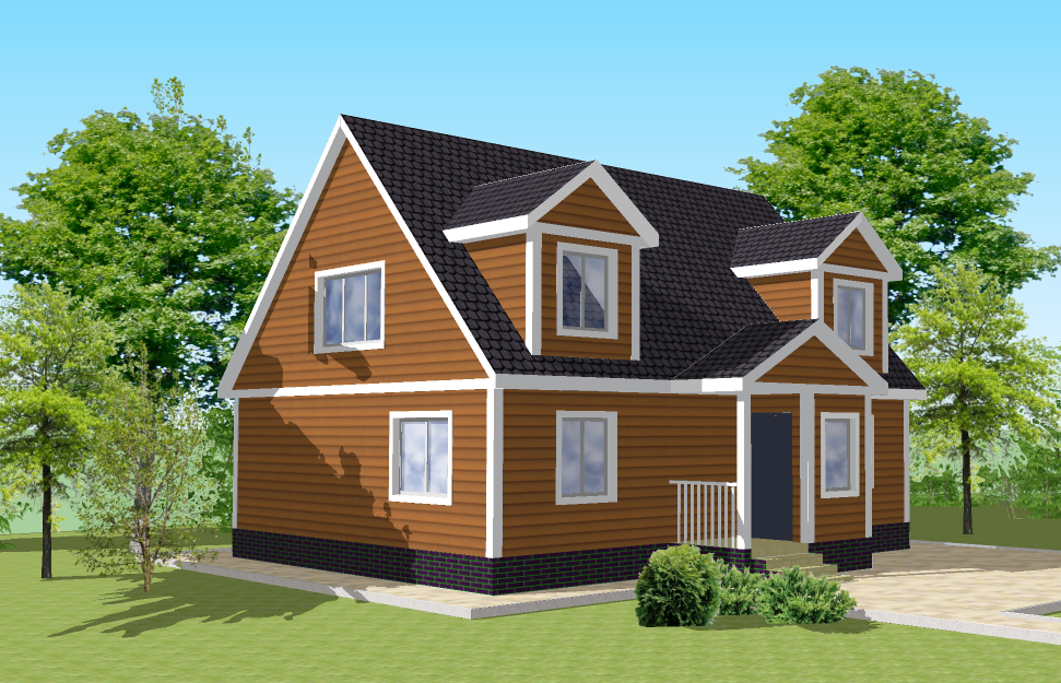 Визуализация здания жилого дома