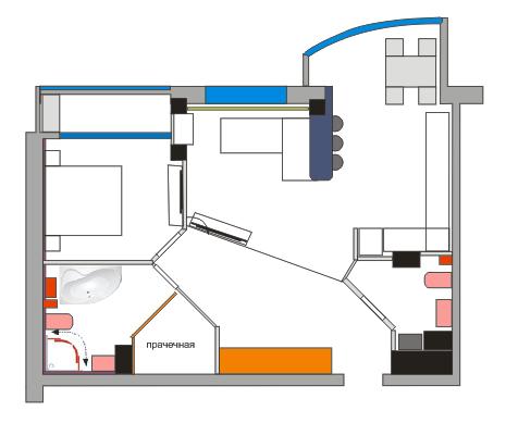 Планировочное решение для квартиры холостяка