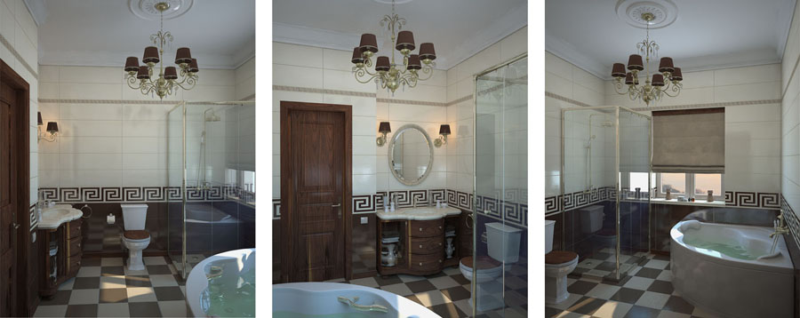 Проект интерьера одноэтажного загородного дома