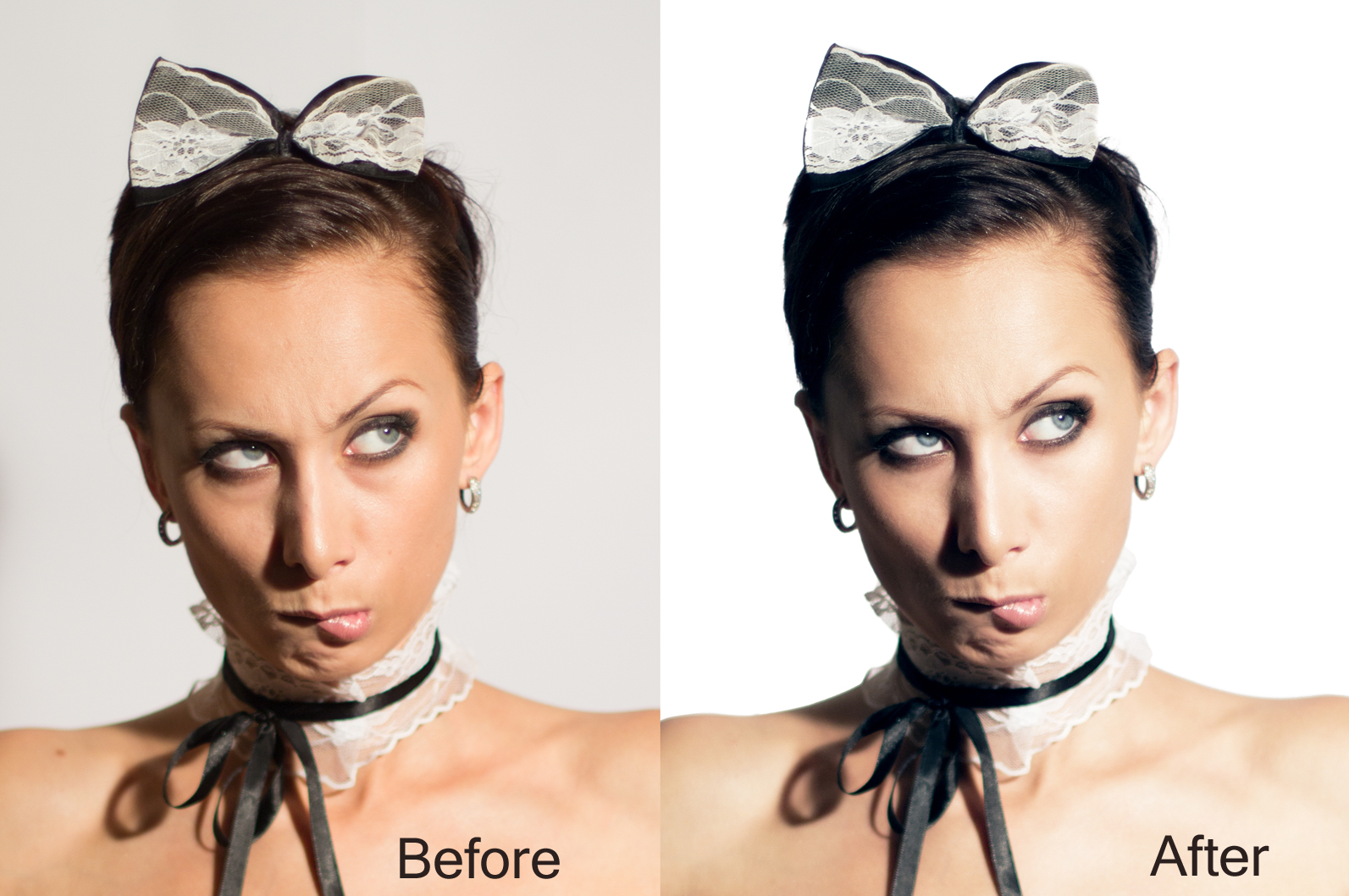 Пример ретуши студийной фотографии
