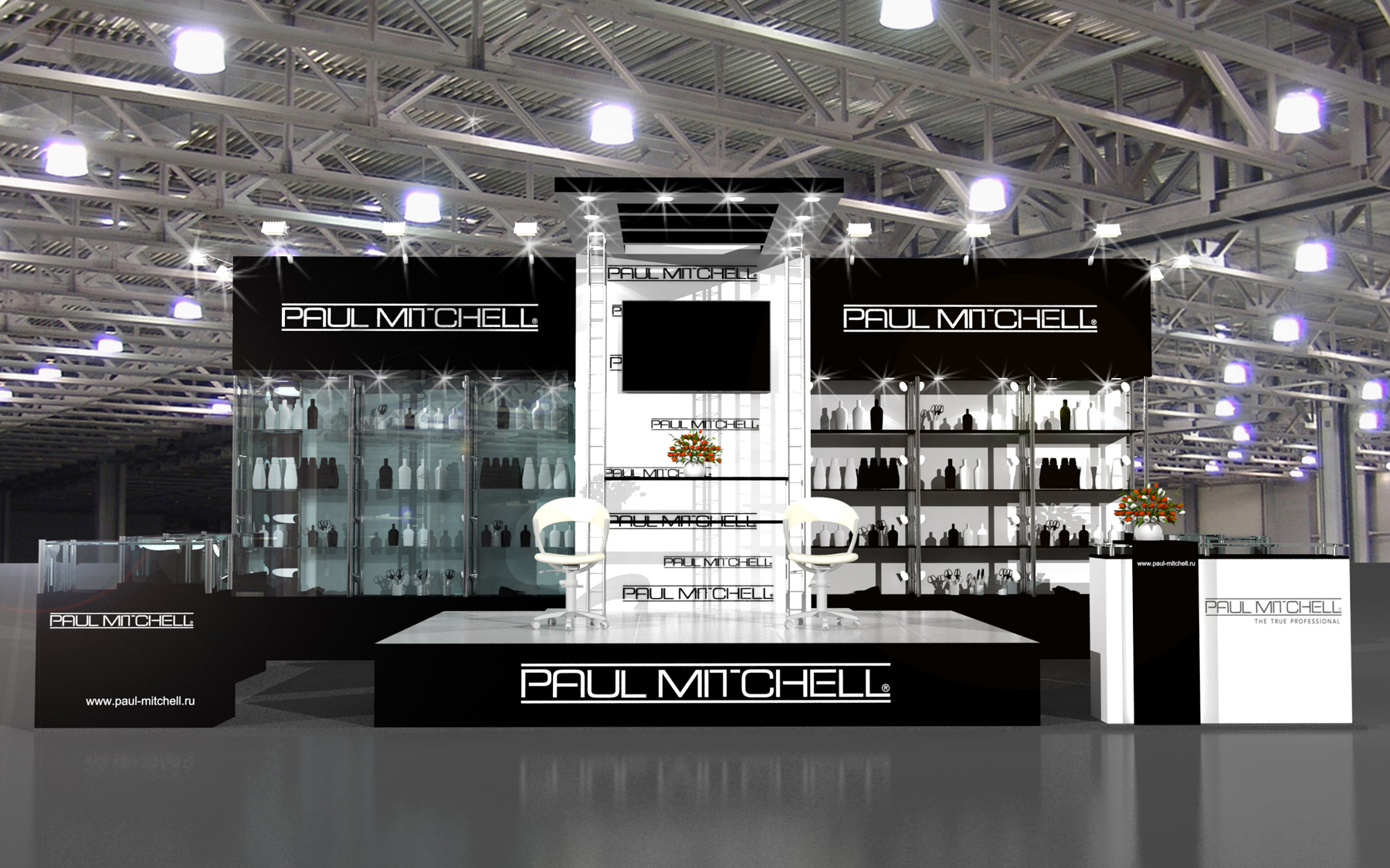 выставочный стенд для компании Paul Mitchell
