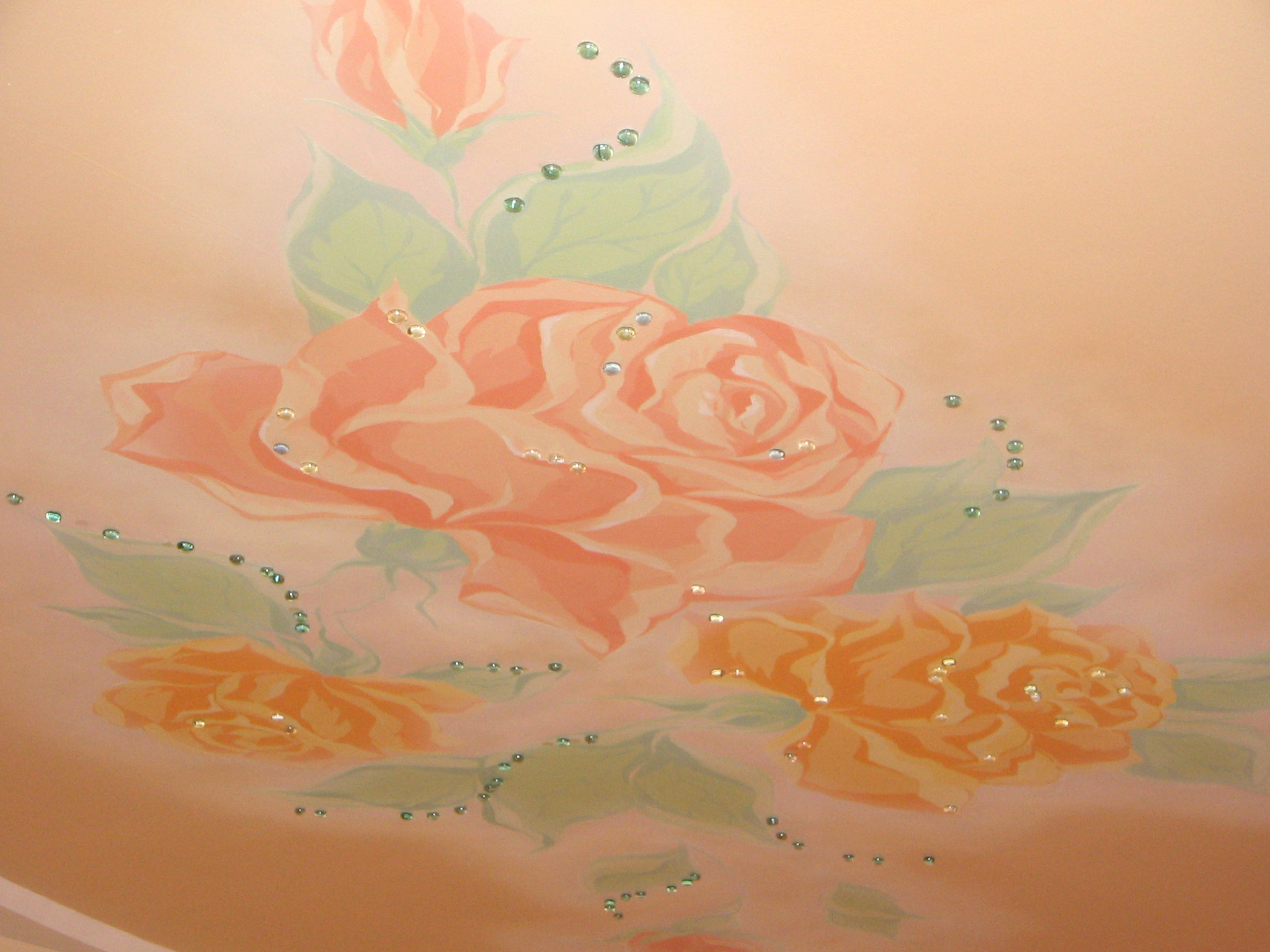 роспись розы