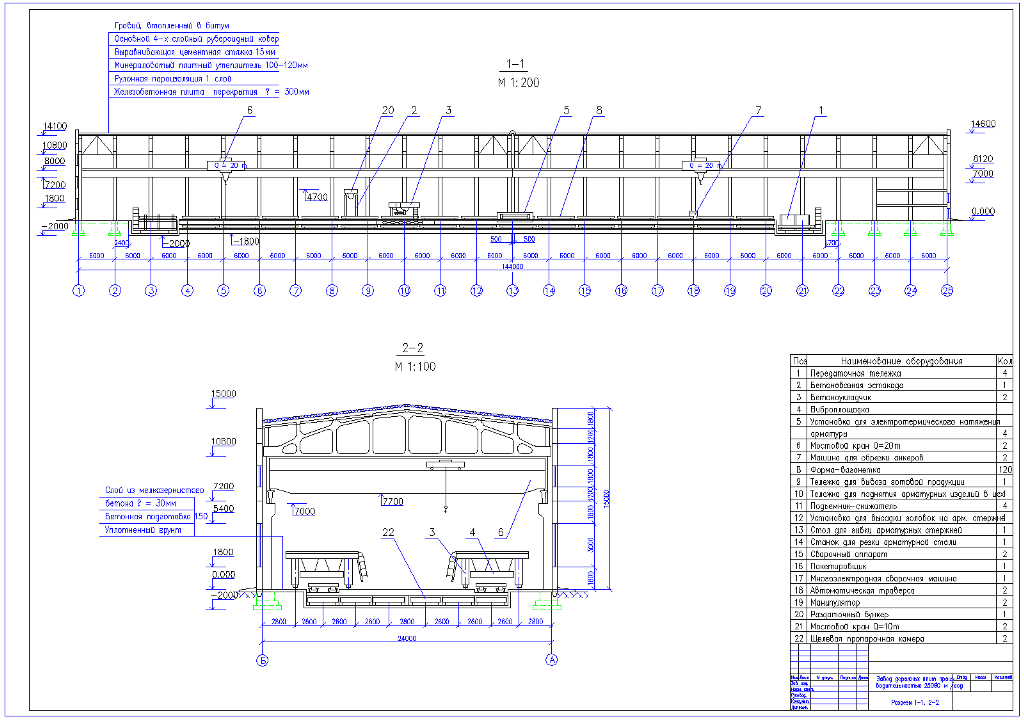 Чертеж цеха