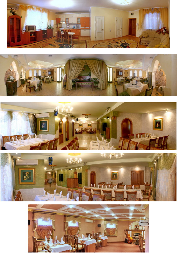 Панорамная фотосъемка интерьеров ресторанов