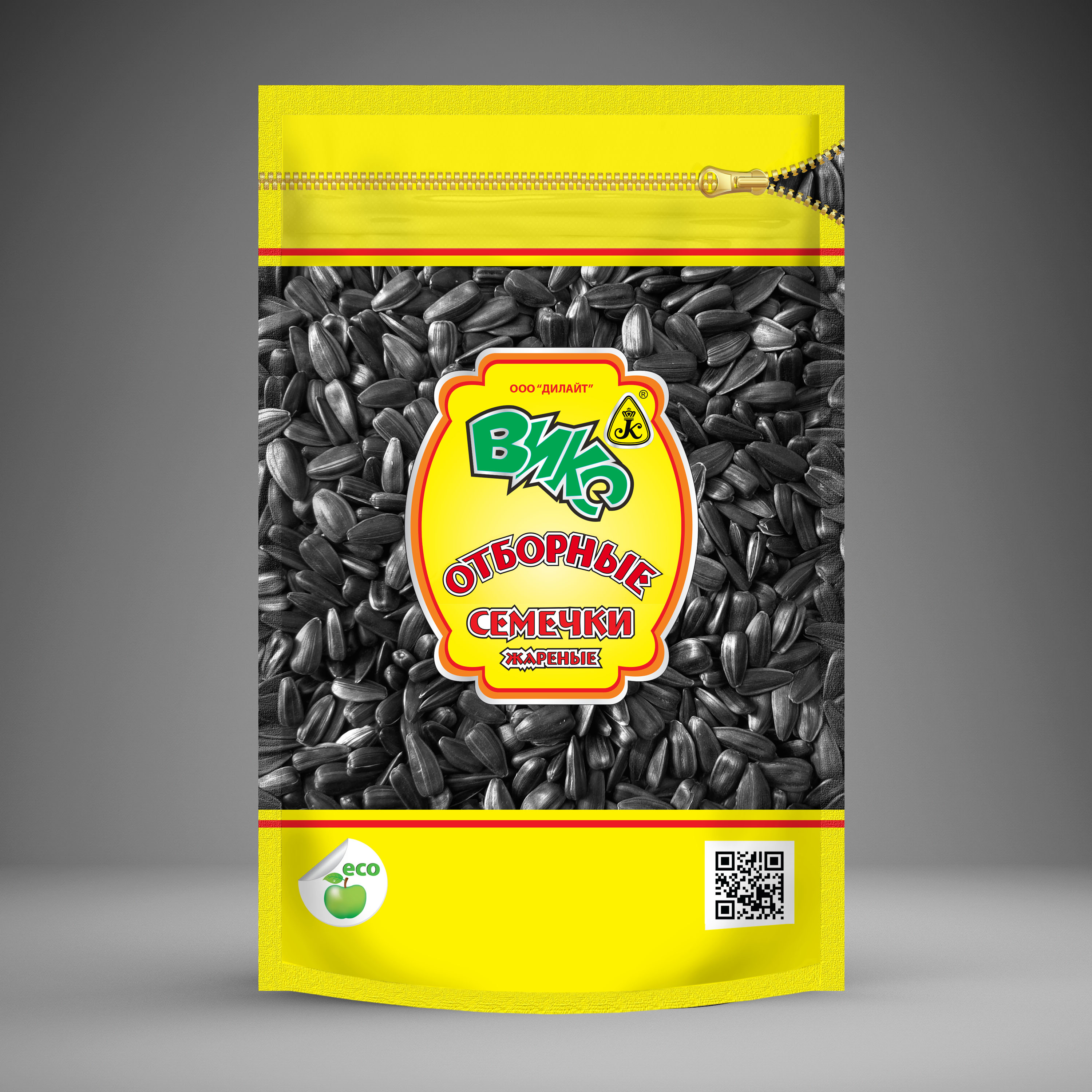 упаковка "Отборные семечки" лицевая сторона