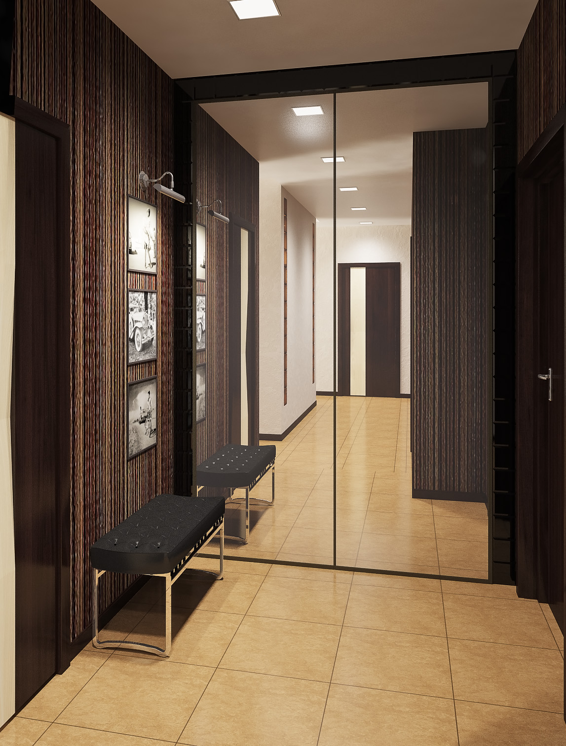 холл современный стиль