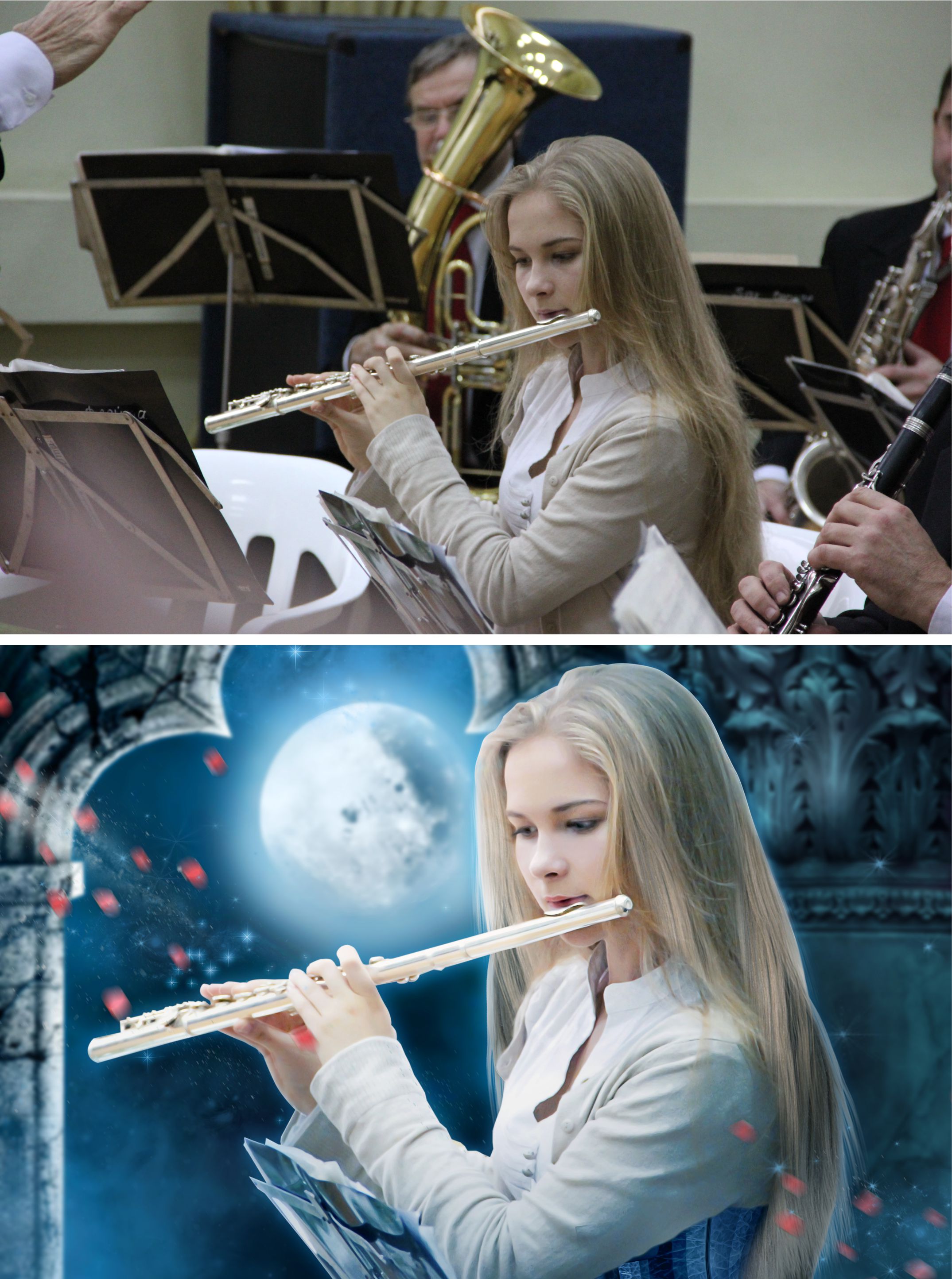 Коллажирование+отрисовка