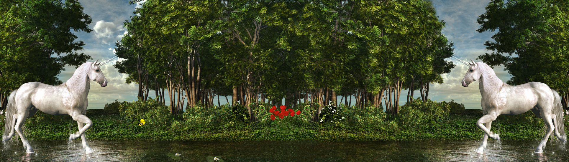Фотопанно "Edinorogs" 3500x1000