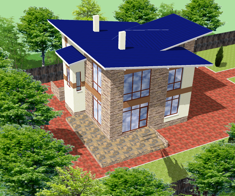 Визуализация здания жилого дома