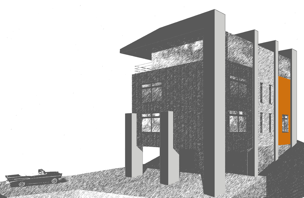 частный жилой дом "box"