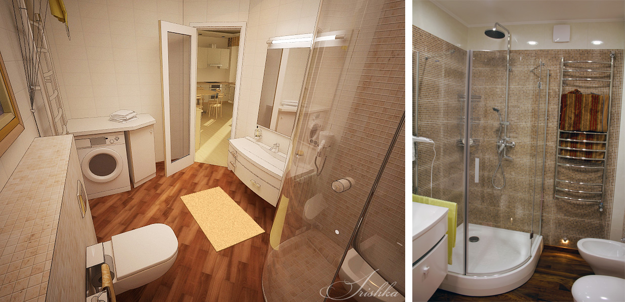 Ванная комната-4 + фотография реализованного проекта