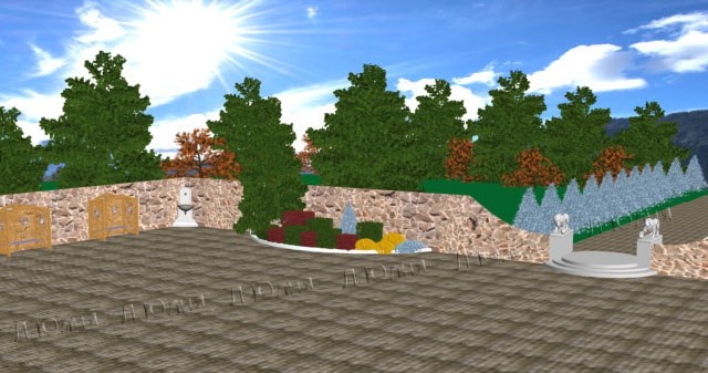 Озеленение и благоустройство части парка №1.