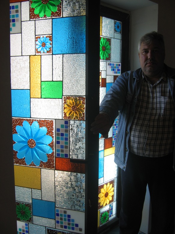 производство витражей в стеклопакете"фьюзинг","ТИФФАНИ&