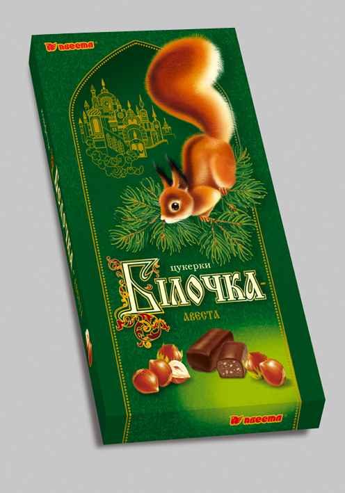 Дизайн коробки для конфет для кондитерской фабрики "Авеста" 