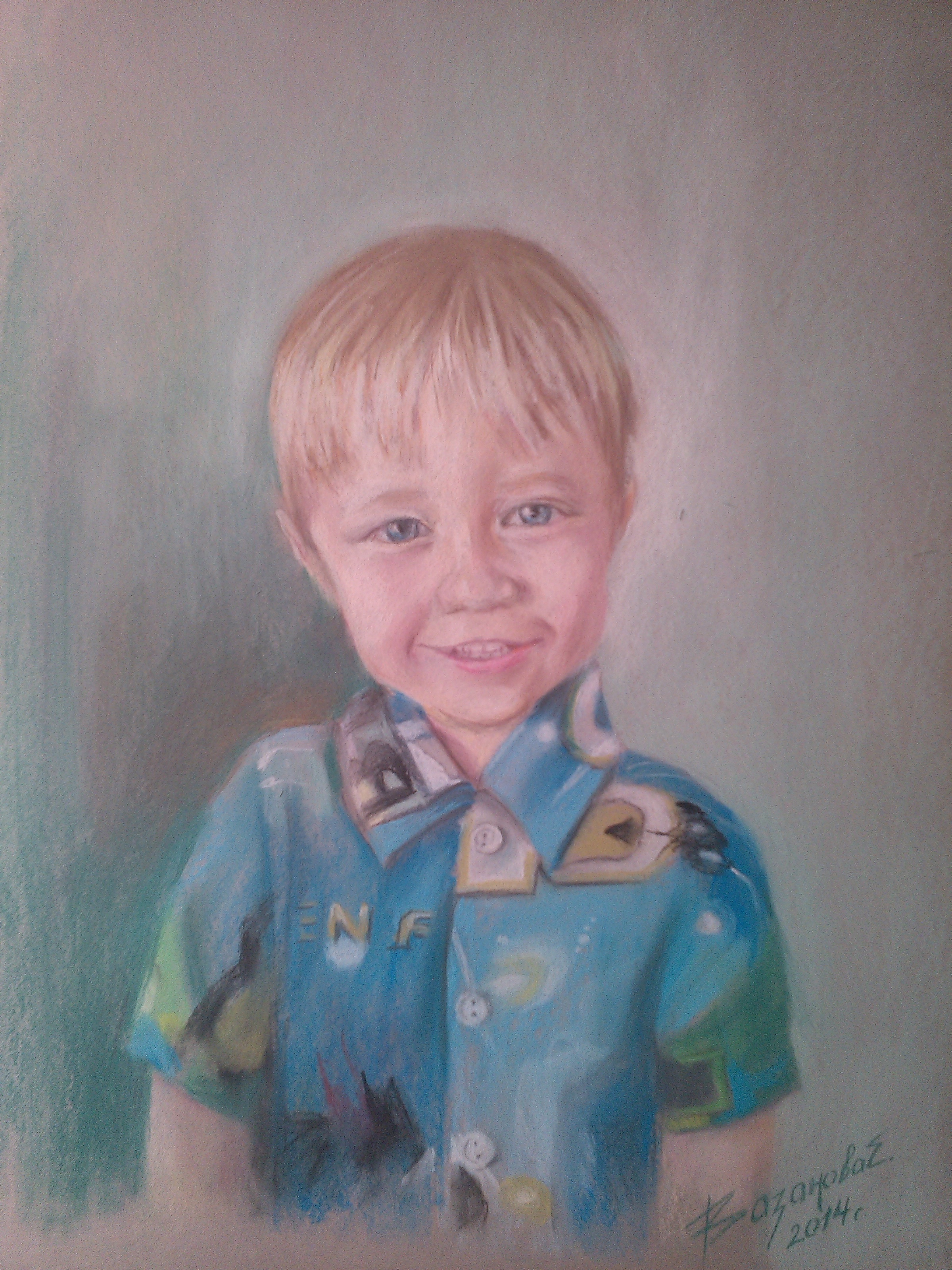 Портрет (бумага, пастель)