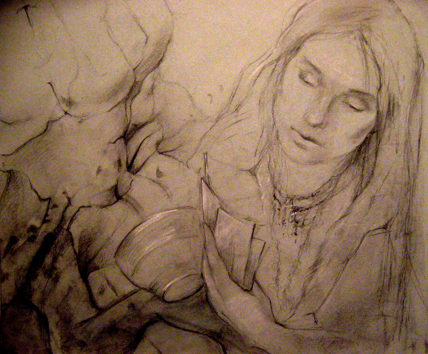 Алиса и Ктулкху (карандаш)