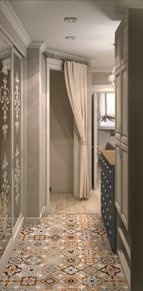 Квартира в стиле "Французская классика". Прихожая