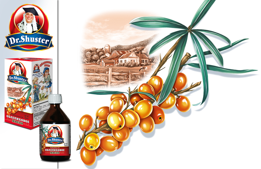 Облепиха и ферма для упаковки облепихового масла