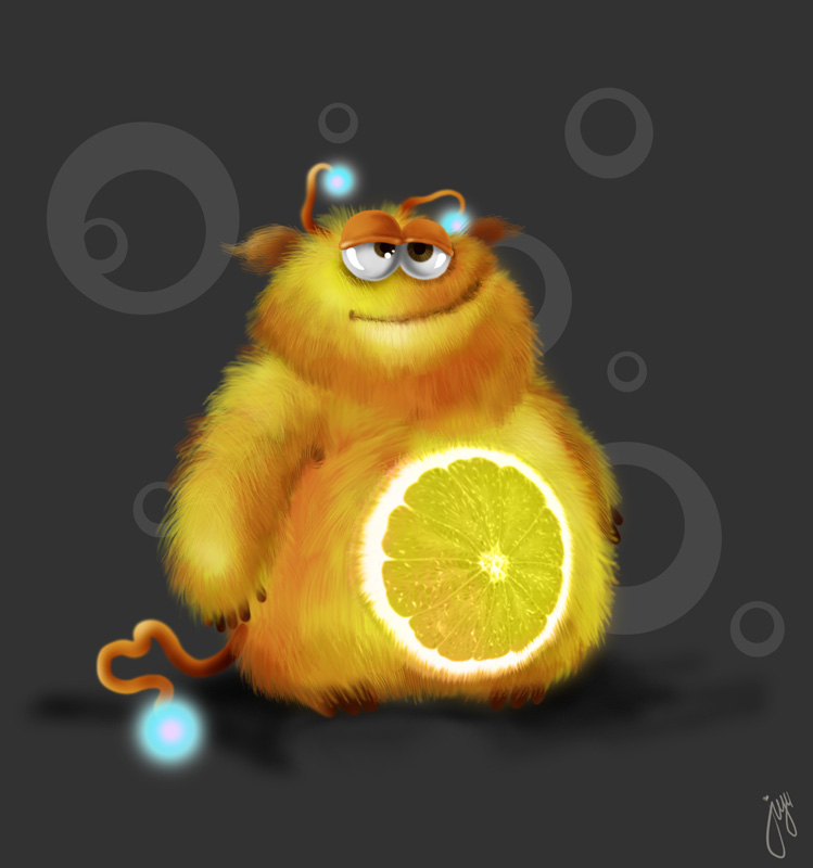 Серия "Монстрики". Апельсиновый монстрик