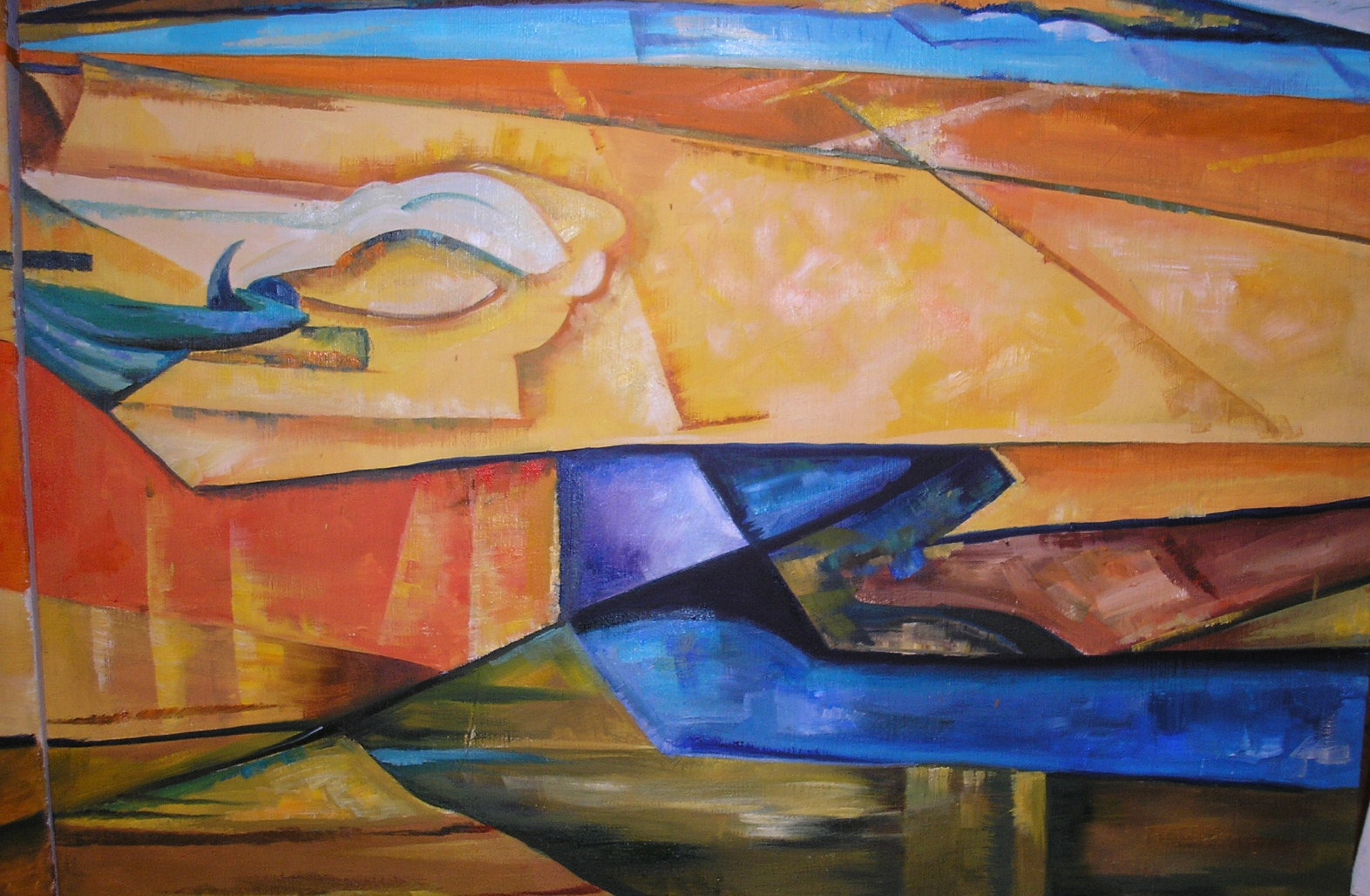 Триптих для холла БЦ "Рейнессанс Констракшн". Фрагмент