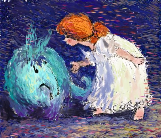 девочка и существо