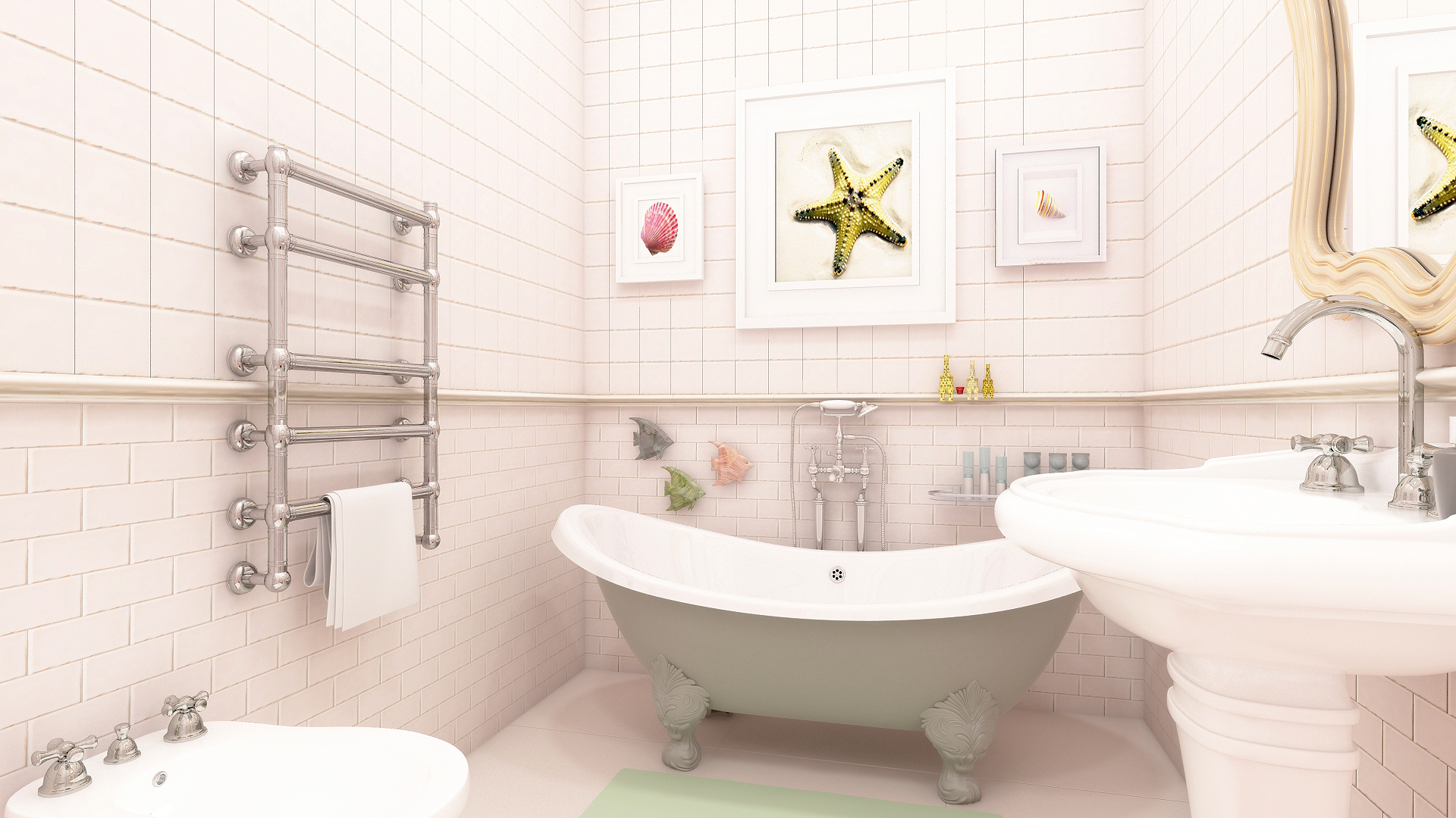 Ванная.Дом в Комарово.