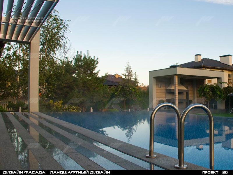 Дизайн фасада Ландшафтный дизайн  Москва "Бенилюкс"